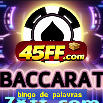 bingo de palavras de natal